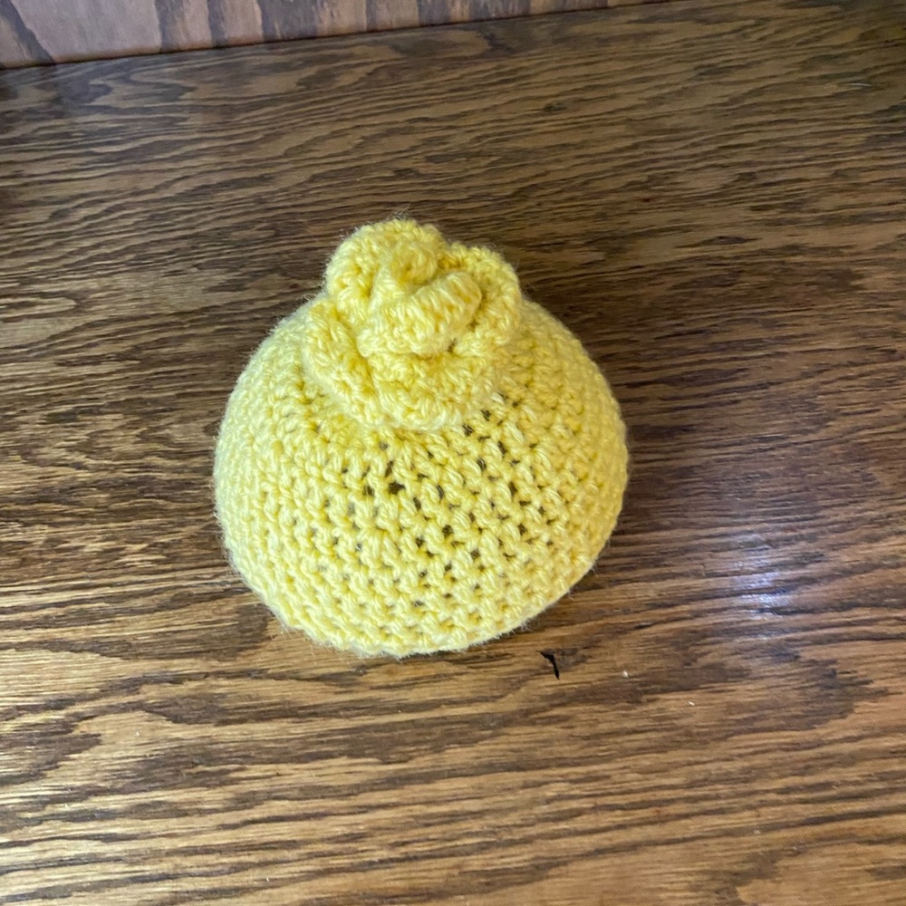 Baby beanie hat Rose hat handmade crochet